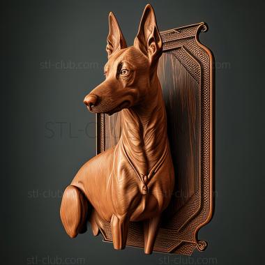 3D model st Cirneco del Etna dog (STL)